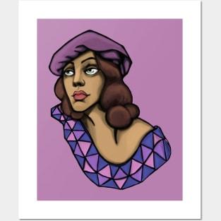 Bisexual pride deco portrait Posters and Art